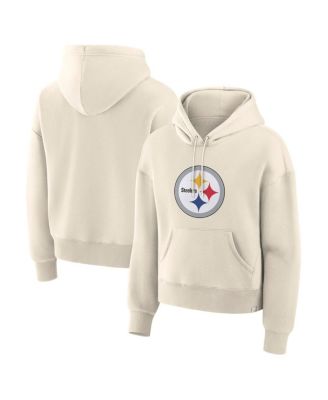 Fanatics - Women's Cream Pittsburgh Steelers Dove Legacy Pullover Hoodie