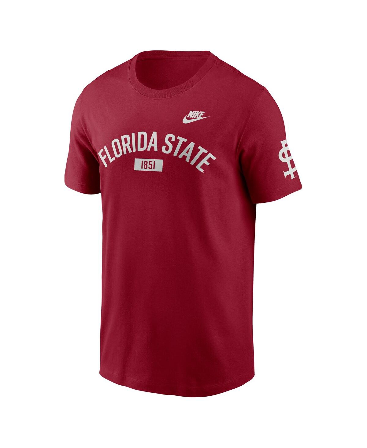Nike Men's Garnet Florida State Seminoles Legacy Arch T-shirt In Red