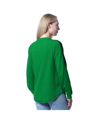 Women's Kelly Green Boston Celtics Advantage Tri-Blend Long Sleeve T-Shirt