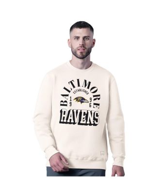 MSX by Michael Strahan - Men's White Baltimore Ravens Whiteout Tri-Blend Sweatshirt