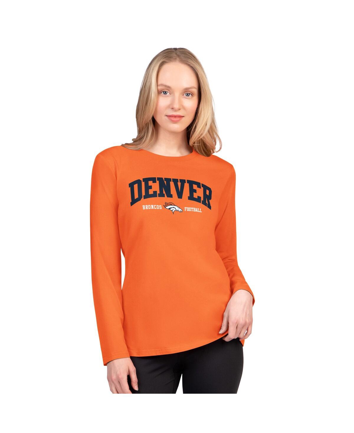 G-iii 4Her by Carl Banks Women's Orange Denver Broncos Best Play Long Sleeve T-Shirt