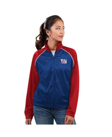 Женские куртки G-III 4Her by Carl Banks Women's Royal New York Giants Replay Full-Zip Track Jacket