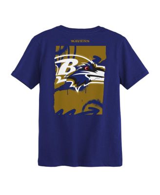 Preschool Purple Baltimore Ravens Posterize T-Shirt