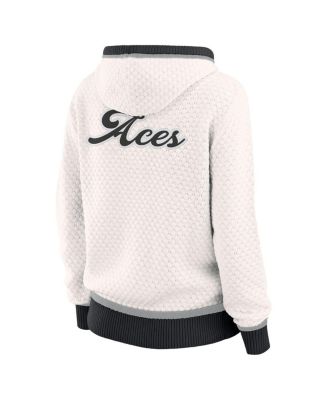 Women's Cream Las Vegas Aces Hooded Sweater
