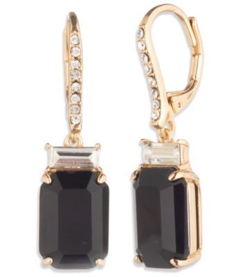 Glass Stone Drop Earrings