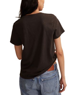 Women's Rolling Stones Pumpkin Tongue Crew Neck T-Shirt