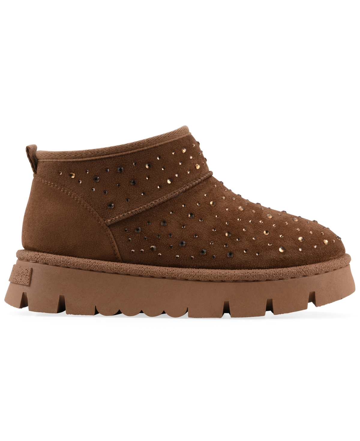 White Mountain Women's Tomas Faux Fur Bootie In Brown