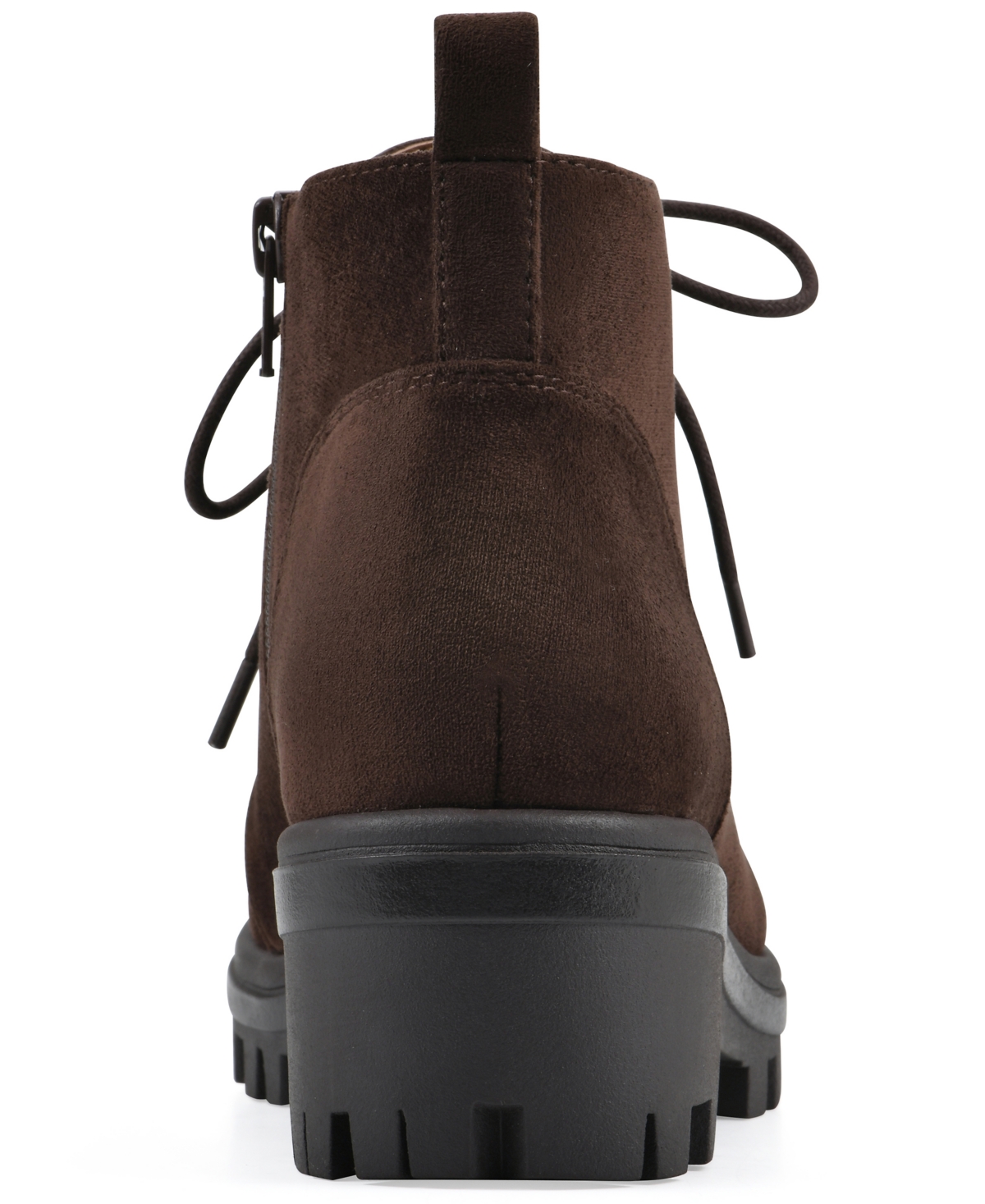 White Mountain Women's Tariq Lug Sole Lace-up Booties In Brown