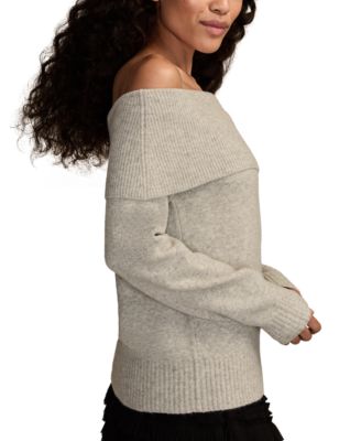 Women's Cloud Off The Shoulder Pull On Sweater