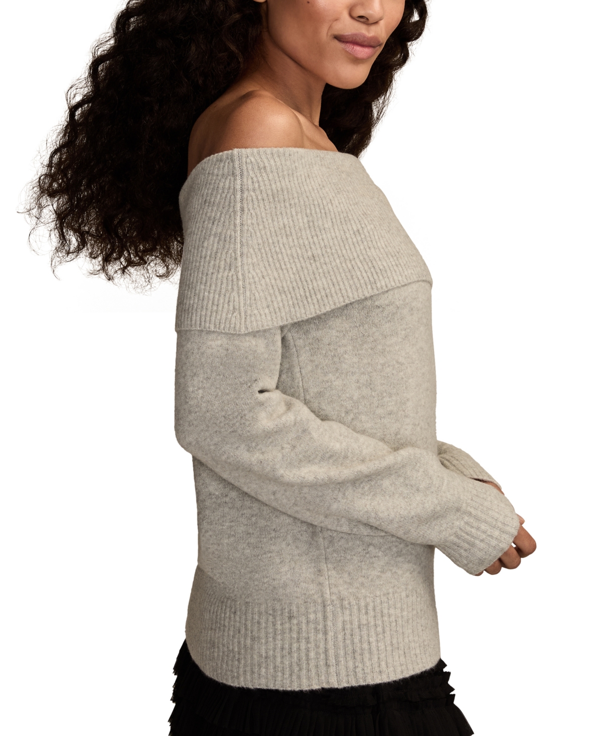 Lucky Brand Women's Cloud Off The Shoulder Pull On Sweater