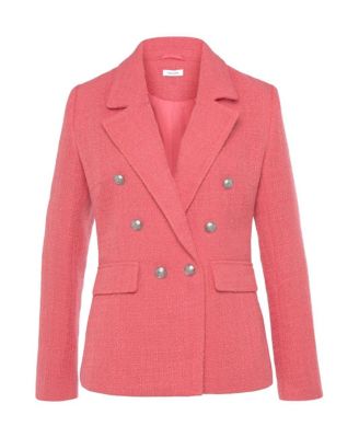 Women's Double Breasted Boucle Blazer