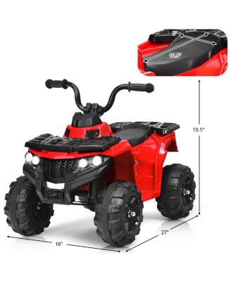 Kids Ride On Car 6V Battery Powered ATV w/4 Anti-skid Wheels Music Player