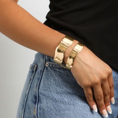 Double Band Cuff Bracelet