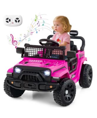 Kids Ride on Car Truck 12V Battery Powered Electric Vehicle w/ Foldable Mirrors