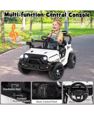 Kids Ride on Car Truck 12V Battery Powered Electric Vehicle w/ Foldable Mirrors
