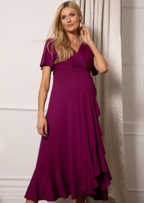 Maternity Waterfall Midi Dress