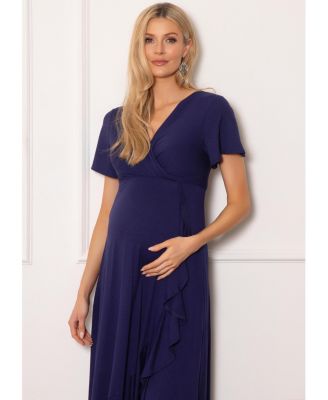 Maternity Waterfall Midi Dress