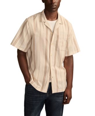 Lucky Brand - Men's Textured Stripe Shirt