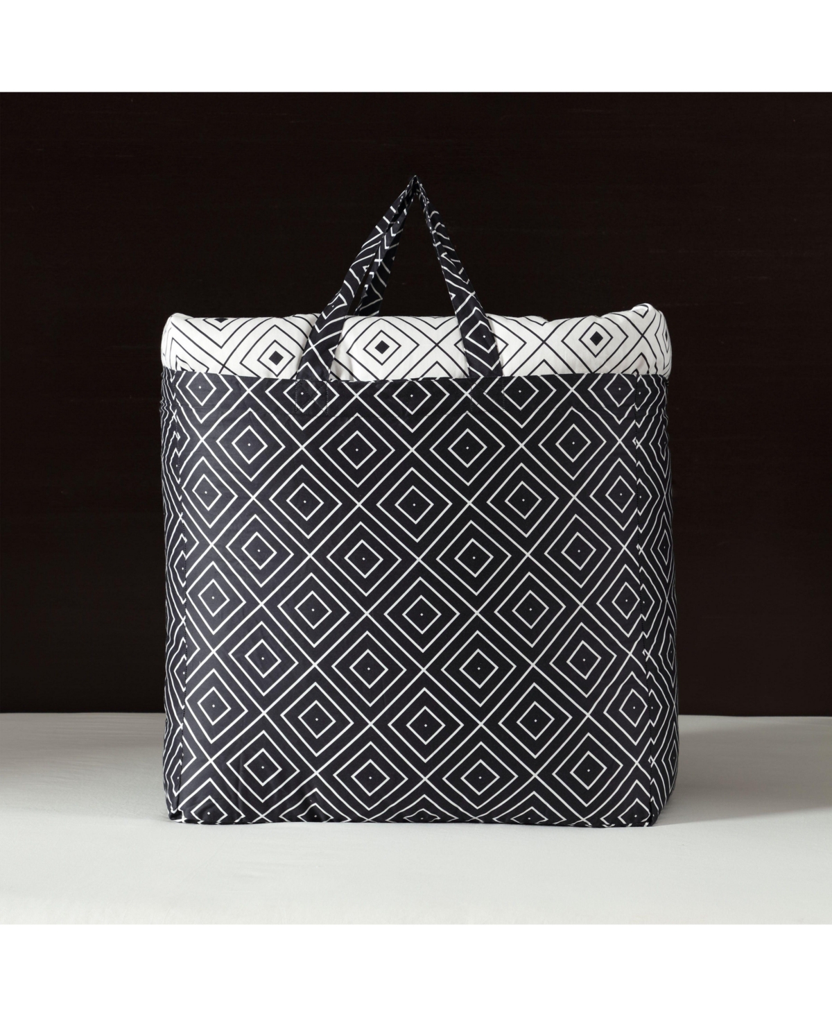 Bebejan Geometric Black & White Bedding 200 Thread Count 100% Cotton Sateen 5 Piece Reversible King Comforter Set