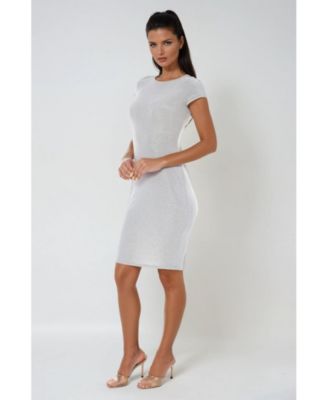 Women's Milan Metallic T-Shirt Midi Dress