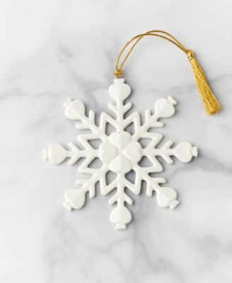 Kate Spade Be Jolly Snowflake Ornament