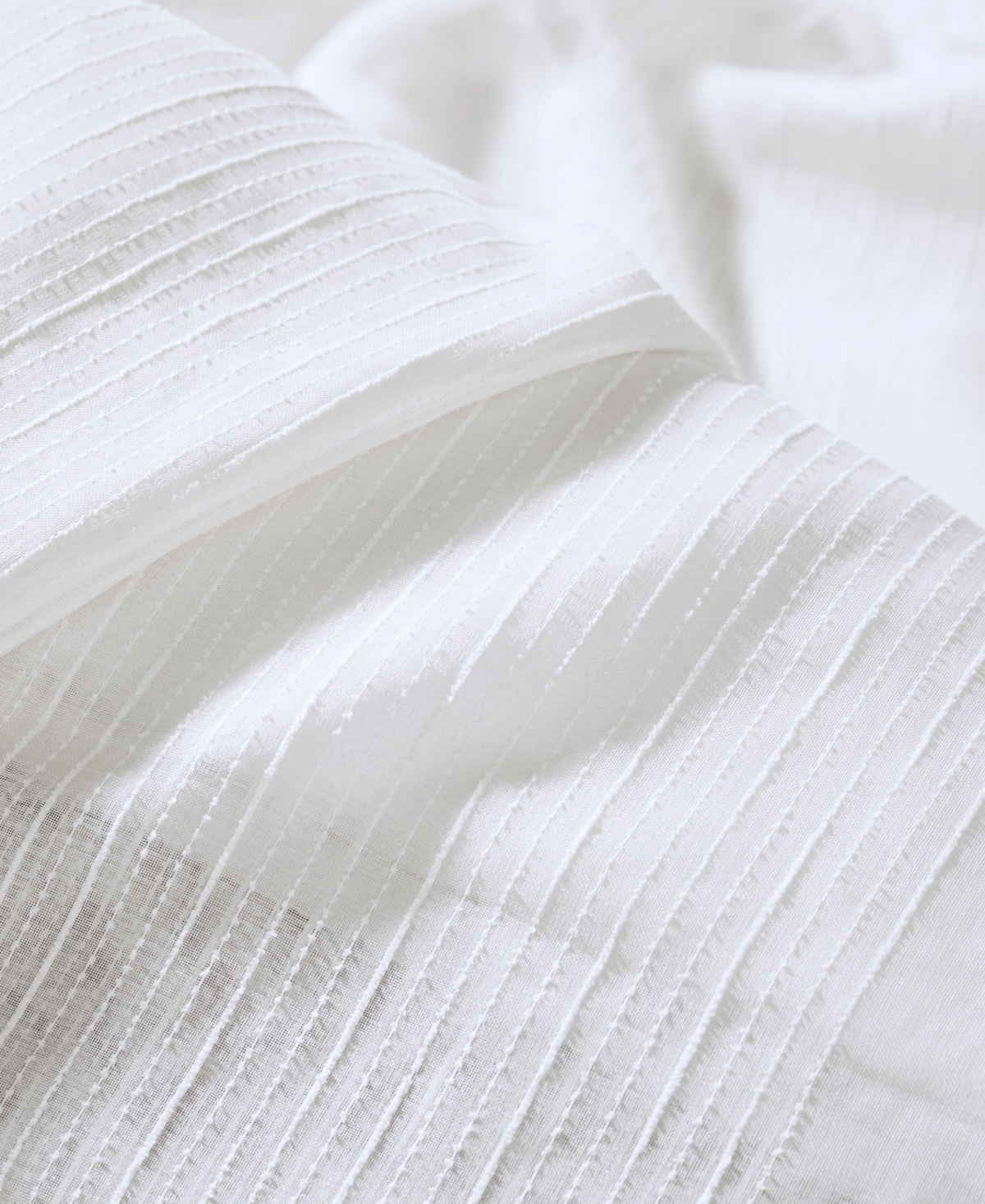 Madison Park Anna Sheer Shower Curtain, 72" X 8 4" In White