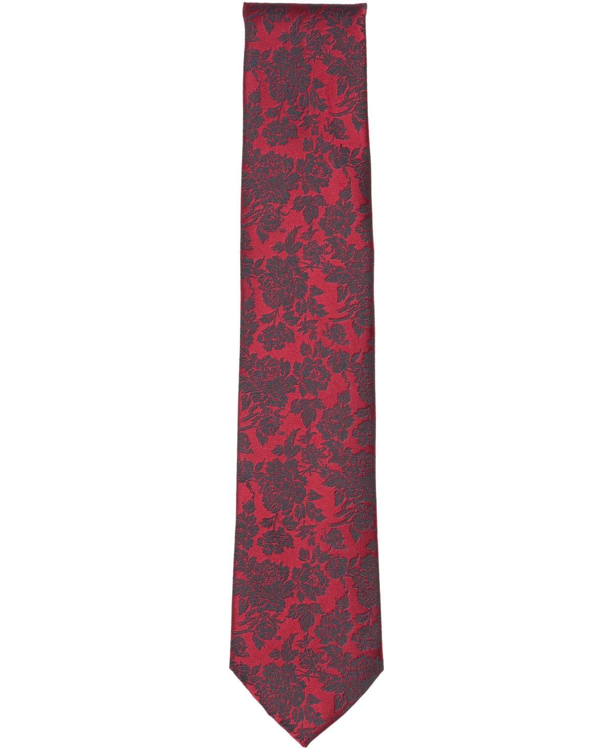Michael Kors Men's Newman Grid Tie In Burgundy