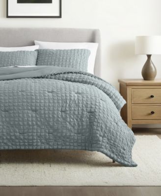 Ienjoy Home Textured Seersucker Box Comforter Sets In Pink