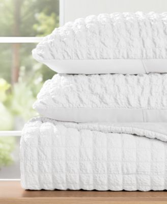 ienjoy Home Textured Seersucker Box 3-Pc. Comforter Set, Twin/Twin XL