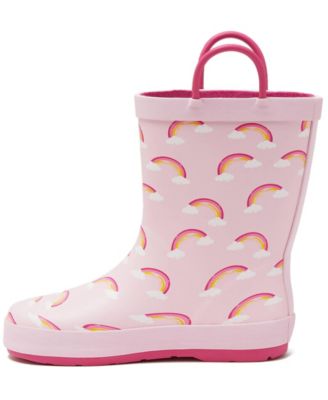 Kids Pull On Splash Rubber Rain Boots
