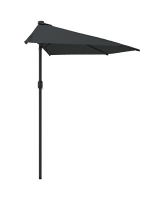 Garden Parasol Anthracite Polyester Fabric 118.1 x 61.0 in