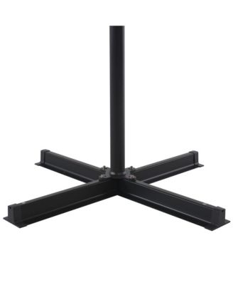 Garden Parasol Bordeaux Red Polyester, Aluminum Extra Large