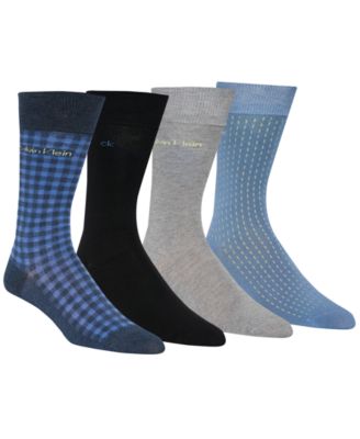 Men's 4-Pack Dress Crew Socks