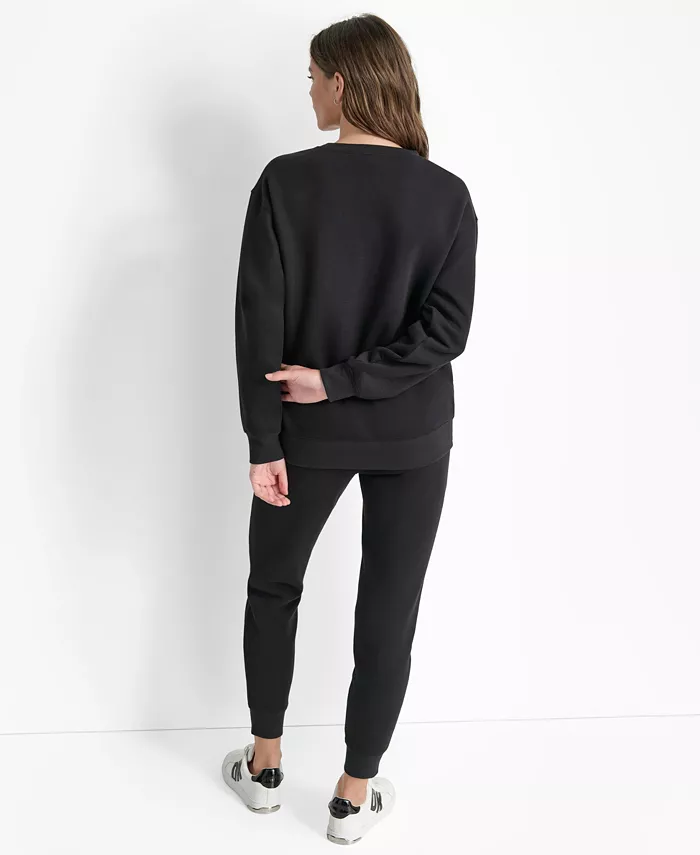 Women's Tonal Logo Patch Crewneck Sweatshirt - thumbnail 9