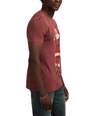 Men's Coke Santa Print Crewneck T-Shirt