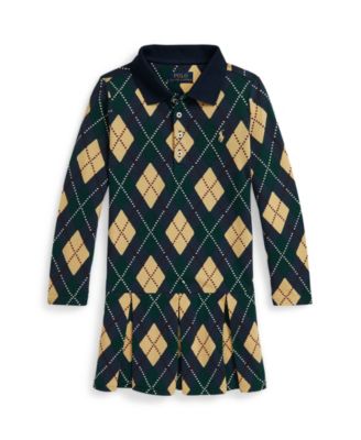 Girls' 2T-6X Printed Polo Dress
