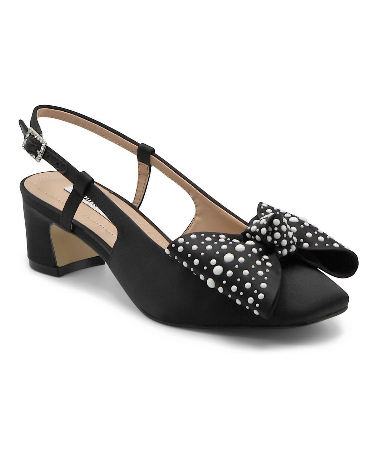 Женские туфли Charles David Jackie Slingback Low Heel Dress Shoe, цвет: Чёрный — фото 1