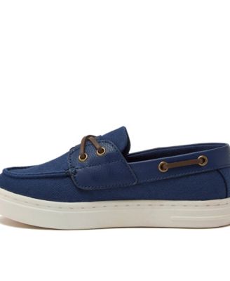 Girls Canvas Easy On Boat Shoes