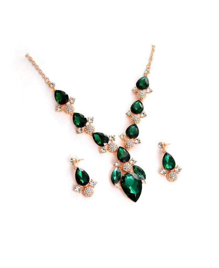 SOHI Women's Plated Designer Stone Jewellery Set