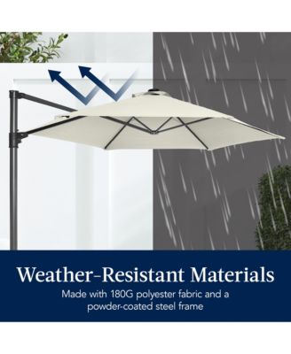10ft 360degree(s) Rotating Cantilever Offset Hanging Patio Umbrella