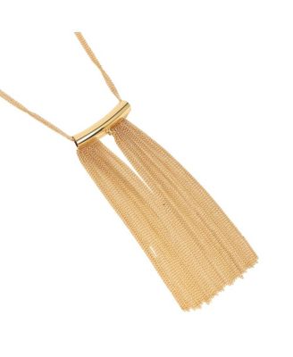 Women's The Hanging Chain Bar Lariat Necklace