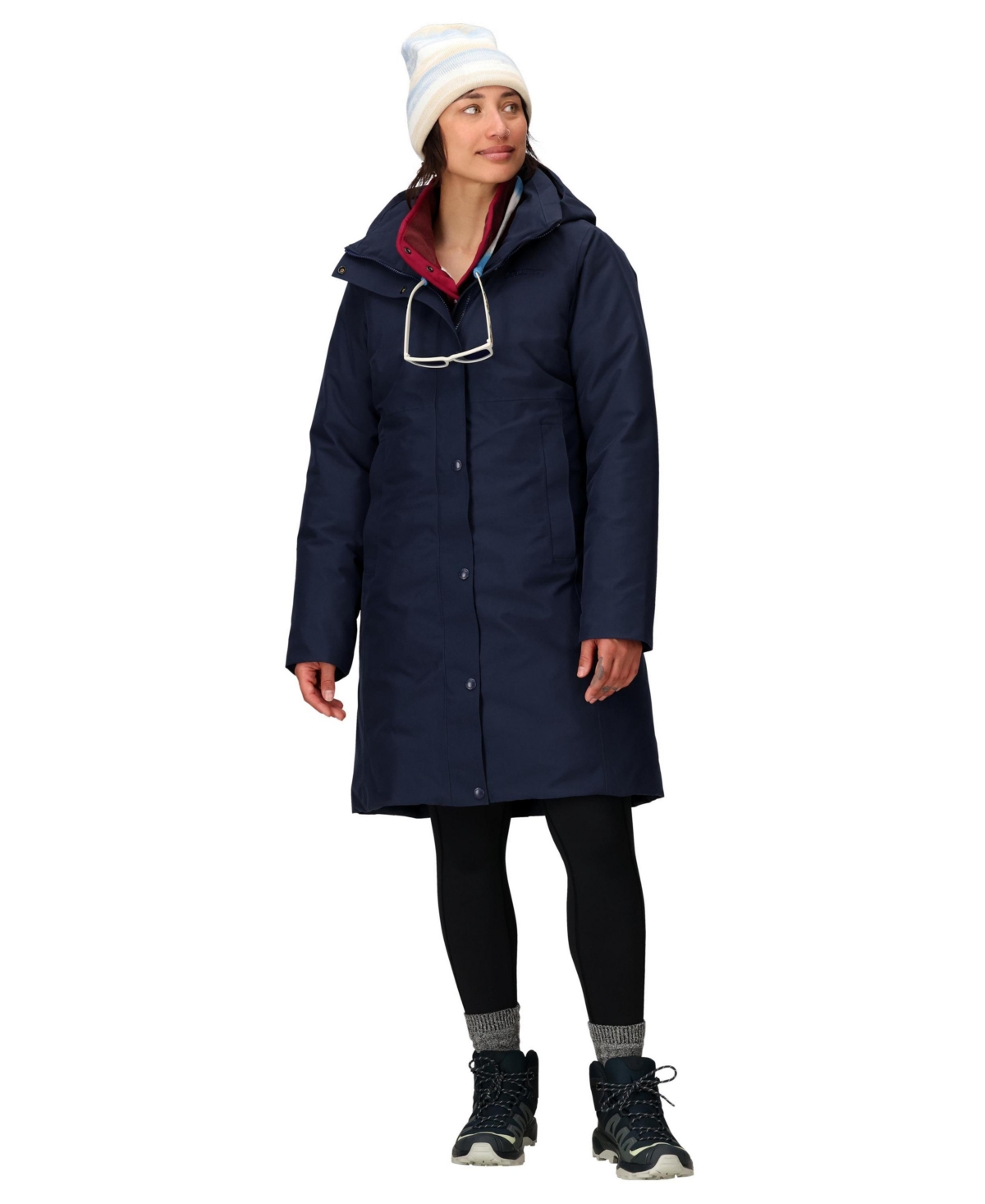 Marmot Women's Chelsea Hooded Waterproof Down Coat In Blue