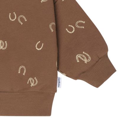 Baby Boys 2-Piece Fleece Outfit Set, Brown Horseshoe, Months