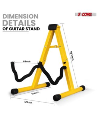 Guitar Stand 2PC A Frame w Soft Foam Arm Non Slip Rubber for Acoustic Electric Bass