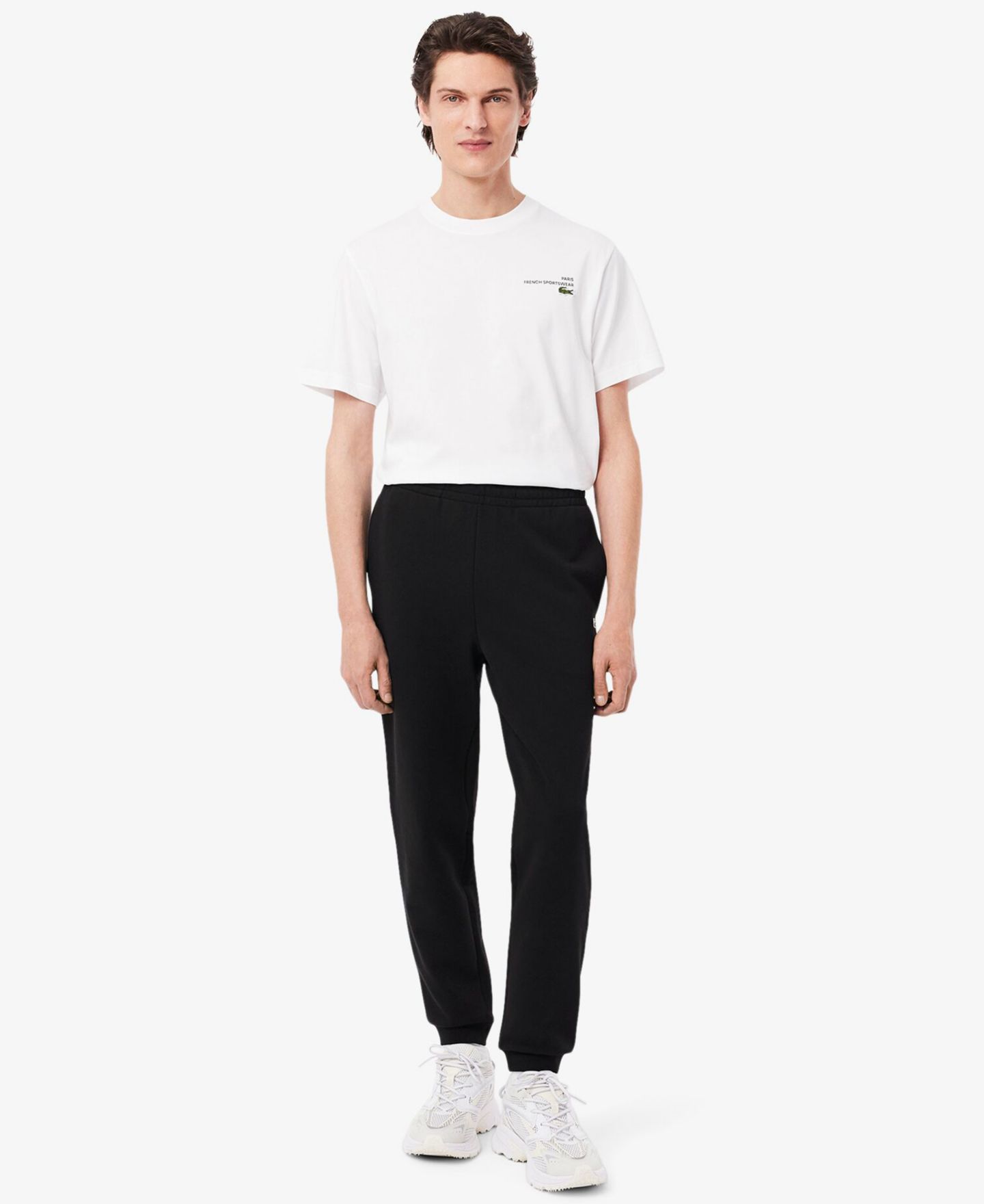Мужские брюки Lacoste Pocket Detail Sweatpants, цвет: Чёрный — фото 6