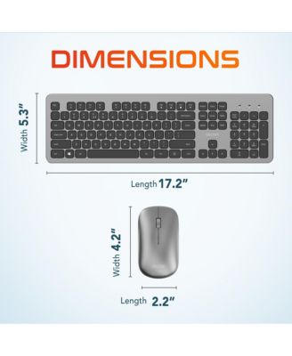 K100 Ergonomic Wireless Keyboard & Mouse Set (DKMK100-WB)
