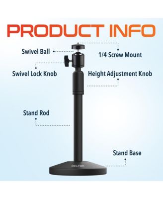T301 Webcam Stand, Adjustable Height & 360&deg; Swivel (DCT301)