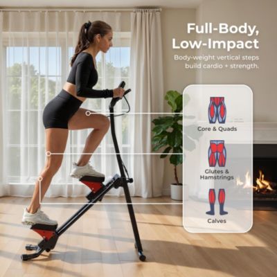 Smart Foldable Stair Climber with Resistance Bands