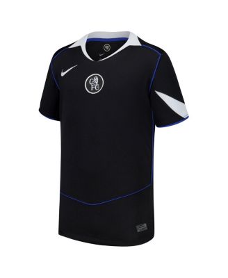 Big Boys and Girls Black Chelsea 2025/26 Third Replica Jersey