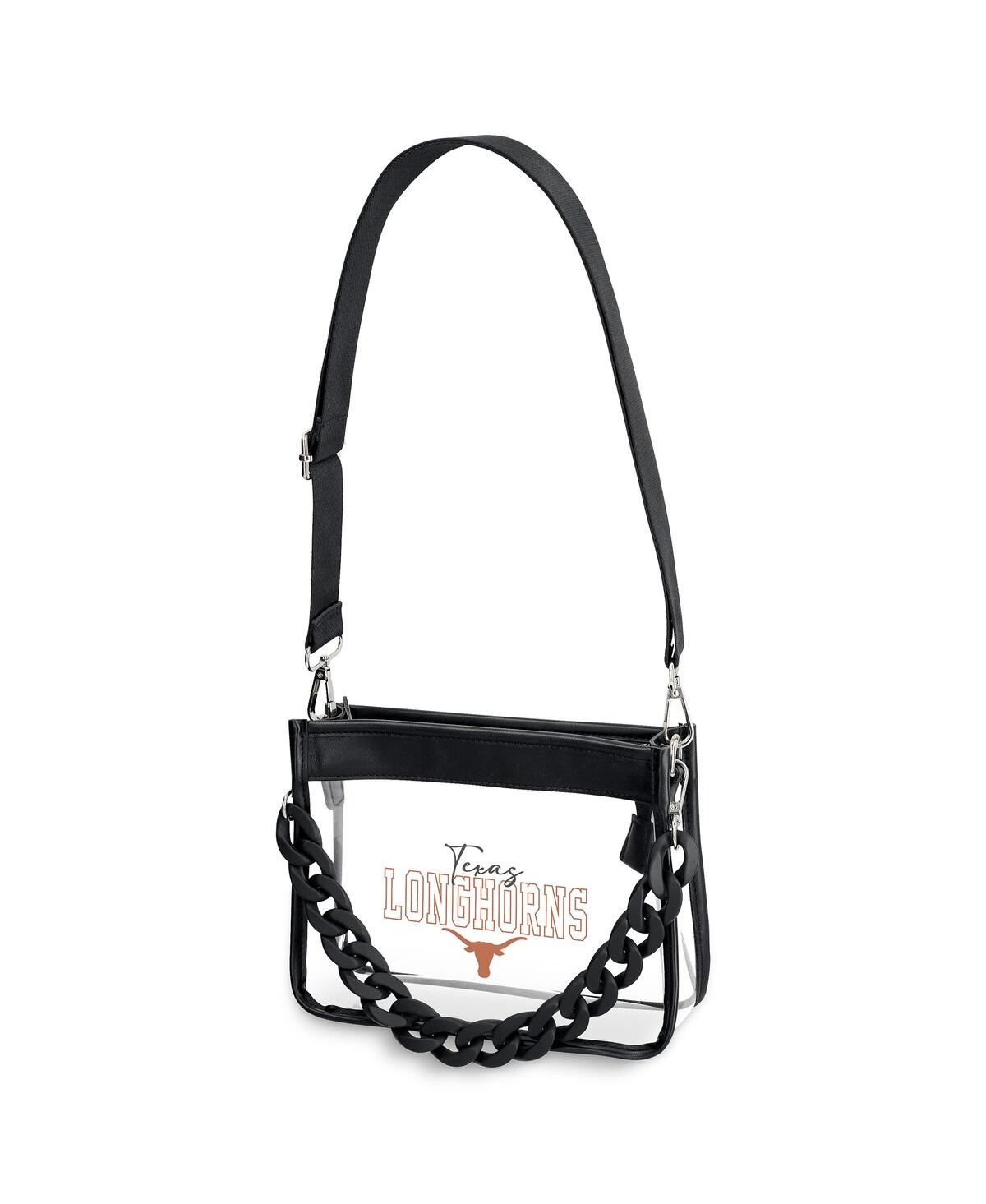 Wear By Erin Andrews Kansas City Chiefs Plastic Chain Mini Crossbody In Transparent
